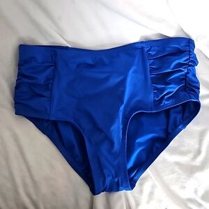 Bikini bottom high waisted Jantzen royal blue